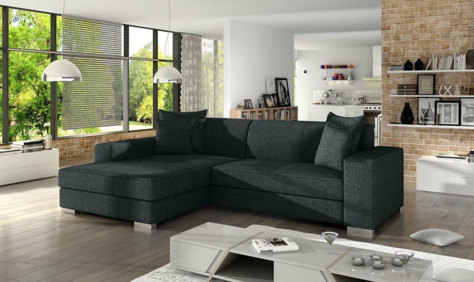 Sofá cama esquinero con función de cama, sofá, sofá cama tapizado de esquina nuevo con función de sueño.