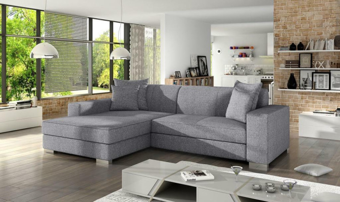 Sofá cama esquinero con función de cama, sofá, sofá cama tapizado de esquina nuevo con función de sueño.