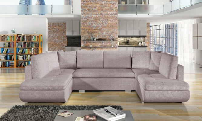 XXL conjunto de muebles de salón esquinero sofá sofá tapizado esquina diseño nuevo tela