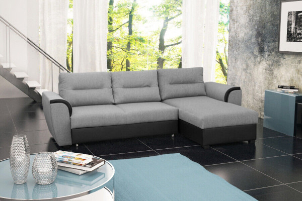 Sofá sofá cama sofá de diseñador con función de cama + sofá cama esquinero sofá nuevo
