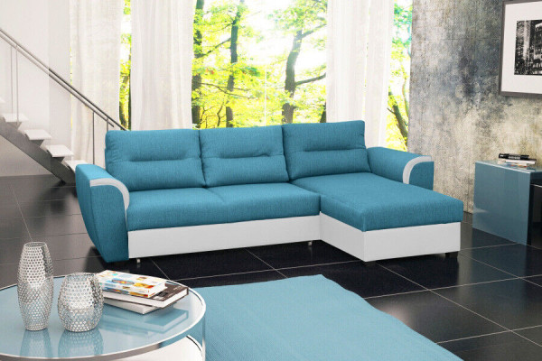Sofá sofá cama sofá de diseñador con función de cama + sofá cama esquinero sofá nuevo