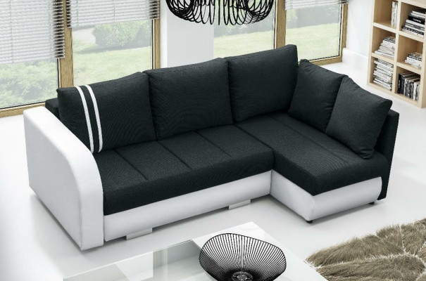 Sofá de esquina diseñado Sofá Chaiselongue Sofá cama Sofá con función de esquina recubierto