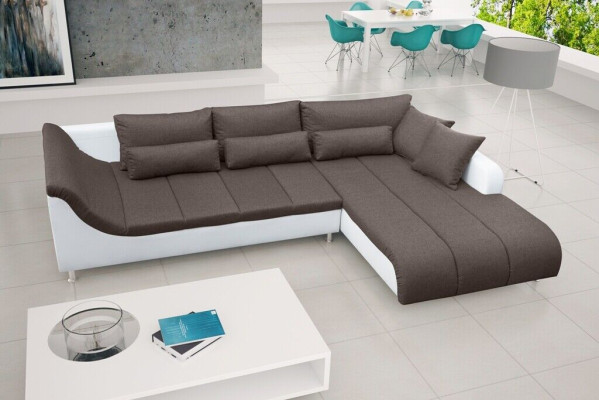 Sofá cama esquinero, sofá, sofá cama, función de cama, acolchado, función de sueño, nuevo juego de muebles.