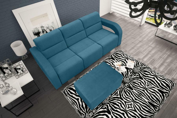 Sofá cama abatible de 3 plazas con función de cama y arcón para guardar ropa de cama Sofá cama plegable