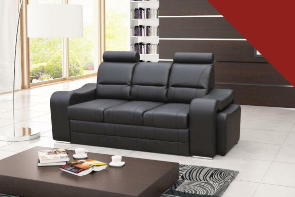 Sofá cama abatible de 3 plazas con función de dormir + arcón para cama sofá sofá cama abatible