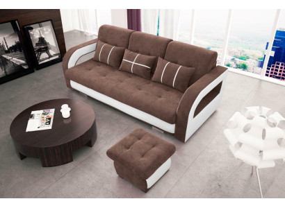 Sofá sofá acolchado sofás sofás cama sofá cama de 3 plazas + otomano nuevo