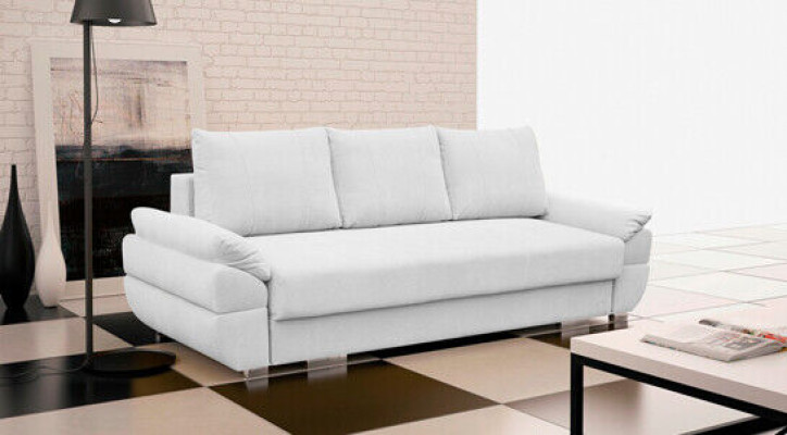 Sofá cama de 3 plazas con sofá plegable y función de cama con caja de almacenamiento incluida.