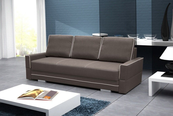 Sofá cama reclinable de 3 plazas con función de cama y compartimento para guardar ropa de cama Sofá cama plegable