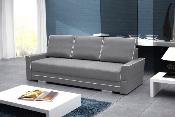 Sofá cama reclinable de 3 plazas con función de cama y compartimento para guardar ropa de cama Sofá cama plegable
