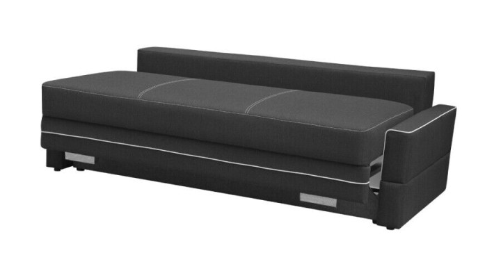 Sofá cama reclinable de 3 plazas con función de cama y compartimento para guardar ropa de cama Sofá cama plegable