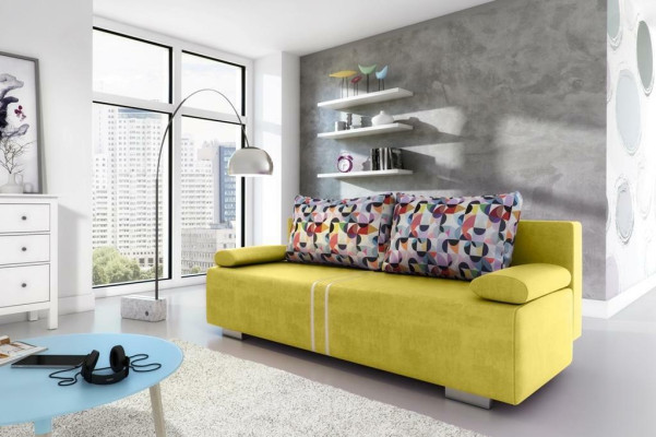 Sofá cama de tela Sofá Sofá textil Nuevo Juego de sofás Función de cama 3 plazas