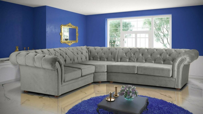 245x308cm Sofá tapizado Chesterfield a medida Sofás Conjunto de sofás