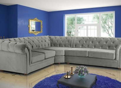 245x308cm Sofá tapizado Chesterfield a medida Sofás Conjunto de sofás