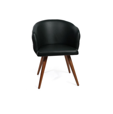 Silla moderna negra diseñador Chesterfield silla de comedor estilo italiano sillas tapizadas.