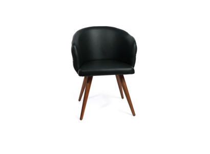 Silla moderna negra diseñador Chesterfield silla de comedor estilo italiano sillas tapizadas.