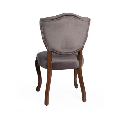 Elegante silla Chesterfield marrón diseñada para comedor, sillas tapizadas de lujo.