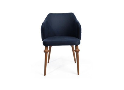 Silla de comedor Chesterfield de diseñador Silla de madera maciza de diseñador de una plaza