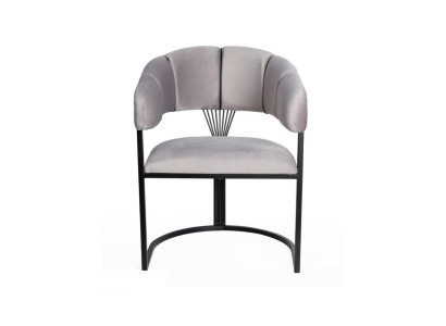 Sillas de comedor de acero inoxidable lujosas silla blanca sillón sala de estar muebles