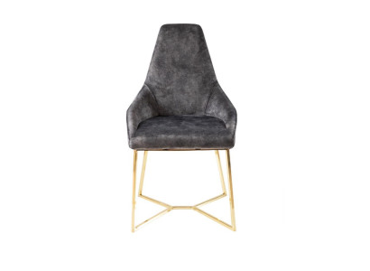 Silla sala de estar Sillón Muebles Comedor Sillas Acero inoxidable Lujo Butaca Nuevo.