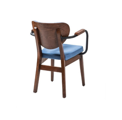 Silla diseño clásico salón comedor madera sillas tapizado sillón muebles