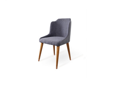 Silla de diseño de lujo de madera de una plaza, silla de madera para el comedor.