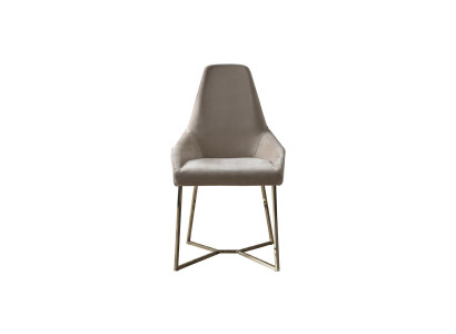 Silla de salón, silla de comedor de lujo beige, silla, sillas, diseño moderno, muebles.