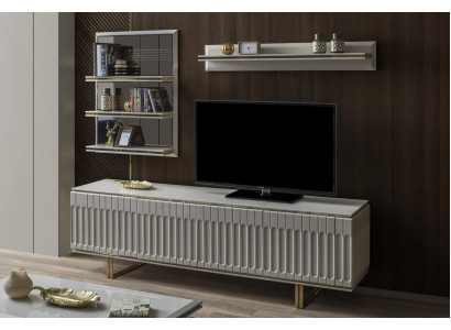 Soporte de televisión de lujo - Salón RTV Lowboard Sideboard Cómoda Mueble de pared moderno nuevo