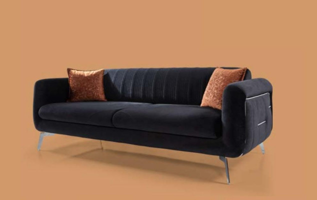 Conjunto de sofás 3+3+1 asientos Sofás Sillones Tela de lujo Diseño de sala de estar