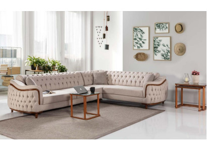Sofá de esquina Chesterfield, sofá tapizado, sofá, muebles de sofá.