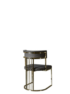 Silla Gris Comedor Moderno Sillas Diseño Elegante Mobiliario Metal Nuevo