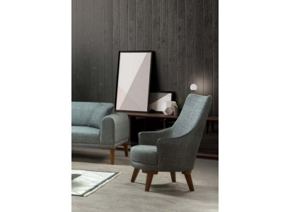 Sillón moderno de diseño de una plaza para sala de estar, tapizado de muebles.