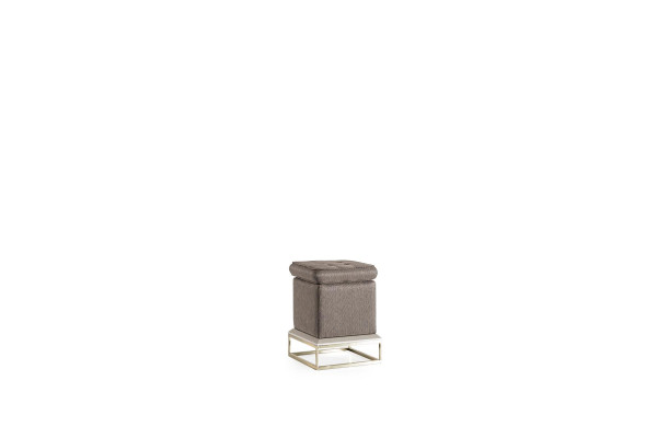 Taburete Gris Muebles de Madera Elegantes Diseño Moderno de Lujo Hermoso Dormitorio
