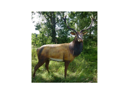 Hirsch figura de tamaño natural decorativa estatua escultura jardín deco figuras 250cm