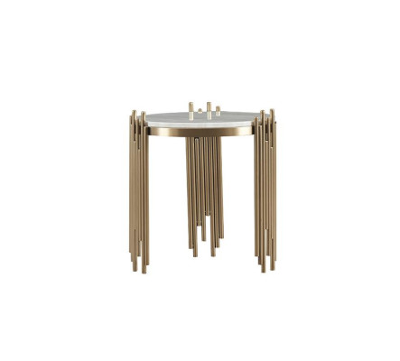 Juego de sala de estilo Art Nouveau con elementos dorados, lujoso, en gris 3+2+1