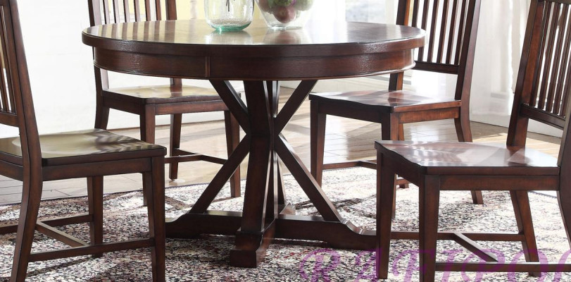 Mesa de comedor de madera, mesa redonda de comedor, mesa de comedor de madera maciza de 122*77, mesas de comedor de madera maciza.