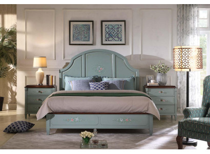 Cama 2x Mesita de noche 3 piezas. Dormitorio Set Diseño Moderno Dormitorio de Lujo Nuevo