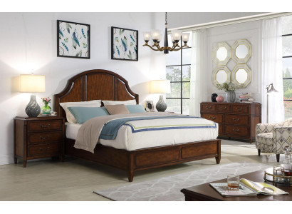 Cama 2x mesita de noche 4 piezas conjunto de dormitorio Diseño Moderno Lujo Muebles Clásicos