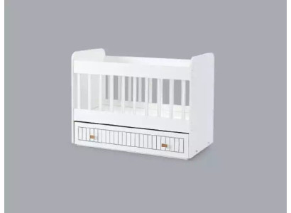 Cama de bebé cuna cama conjunto de cama cajón blanco en estilo para la habitación de niños