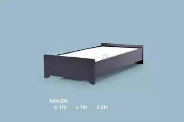 Camas de diseñador Cama infantil Cama juvenil Muebles de madera con colchón suave de 100x200cm