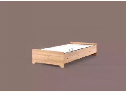 Cama infantil moderna marrón, tela cama habitación infantil novedad 100x200 cm.