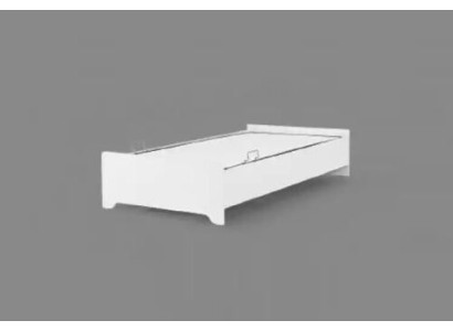 Cama de madera individual blanca de 100x200 para adolescentes en la habitación infantil marco de cama