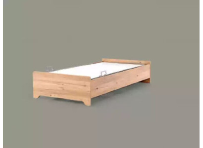 Camas de diseño Cama para bebé marrón Cama juvenil moderna Muebles de madera 100x200cm