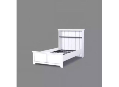 Cama de madera Diseño de dormitorio Muebles de lujo Habitación juvenil Blanco Clásico