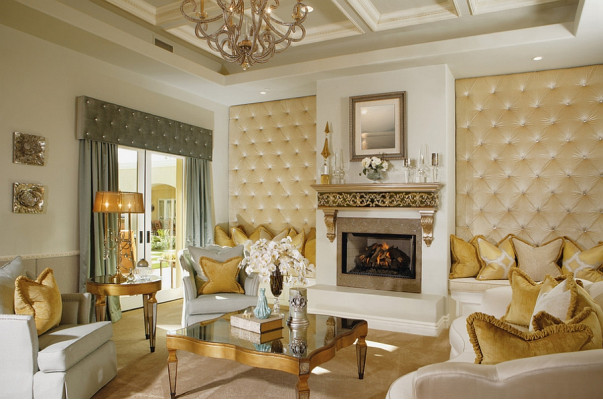 Chesterfield revestimiento de pared paneles de pared revestimiento cuero acolchado panel