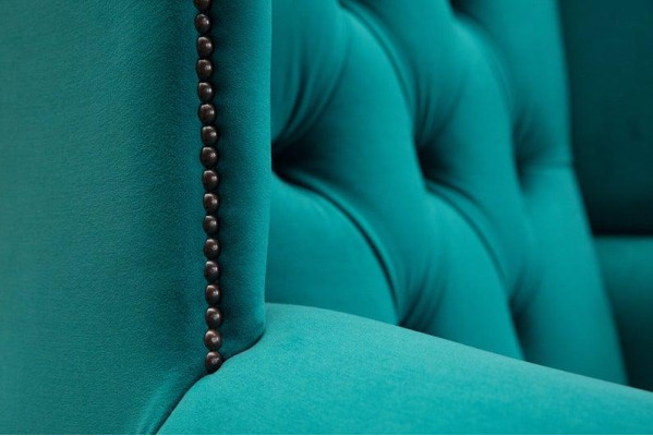 Chesterfield sillón orejero sofás tapizados Silla clásica de alta gama #201