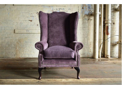 Chesterfield sillón de orejas sillón de 1 plaza sofá tapizados sofás de cuero textil sofá