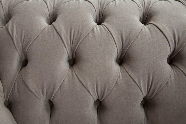 Chesterfield Gran sofá de tela de diseño de salón Sofá tapizado 1 asiento de cuero número 146.