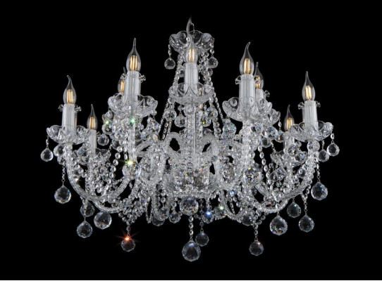 Clásica lámpara de araña de techo de cristal de Bohemia nueva