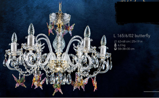 Diseño Lámpara araña Bohemia oro cristal lámpara lámparas luces techo luminaria