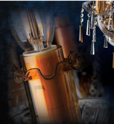 Bohemia Lámpara de araña de techo colgante de cristal Lámpara Luces Lustre